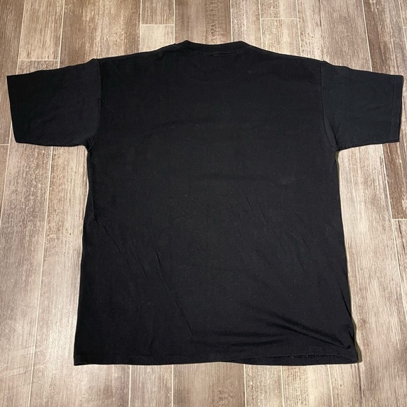 Vintage Gold Wing Motorcycle T Shirt Black Single Stitch All Sports Tag - Picture 3 of 5